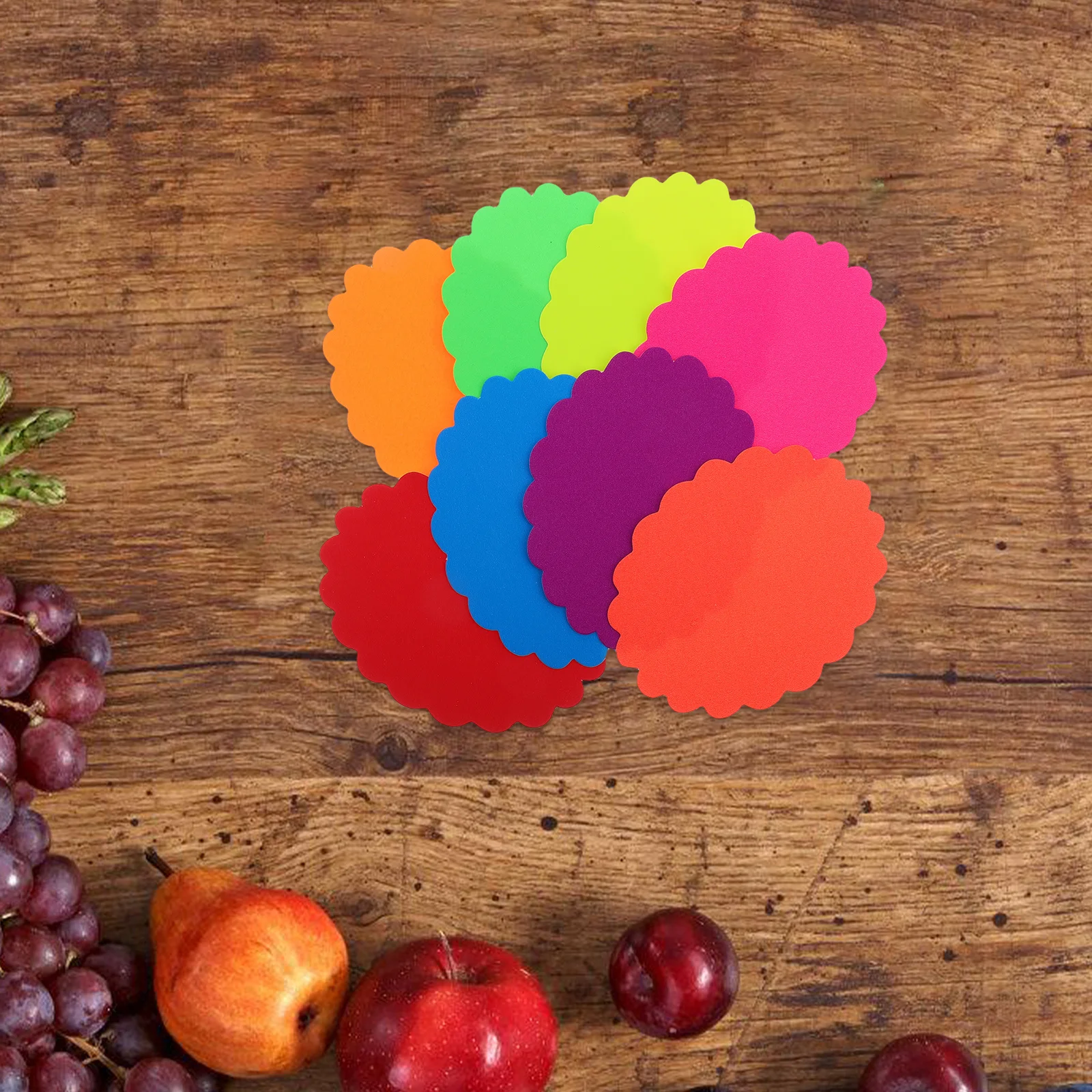 400 Stück fluoreszierende Burst-Papier-Preisschilder, kleine leere Einzelhandelsverkaufsschilder, Ladenwerbung, Versorgung, abnehmbare Etiketten, Pop