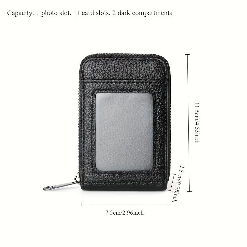 Сумка для органных карт, корейское издание, портативная женская короткая чехол для банковских карт, зажим для визитных карточек, вертикальная ручная сумка на молнии