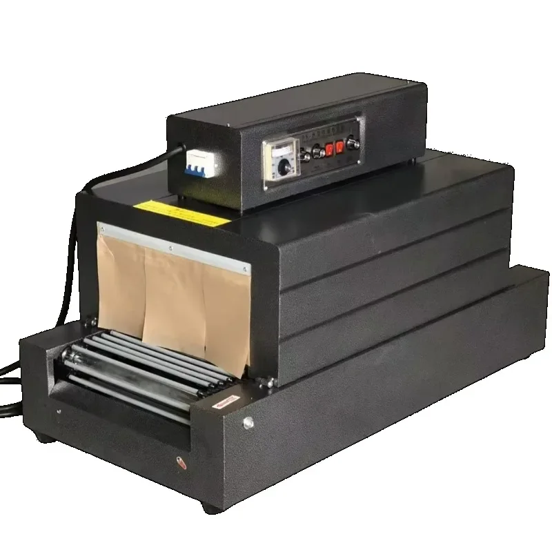 

Table Top Shrink Tunnel Small Bottle Carton Box Package Baler Mosquito Coil Plastic POE PP PVC PE Film Shrink Wrapping Machine