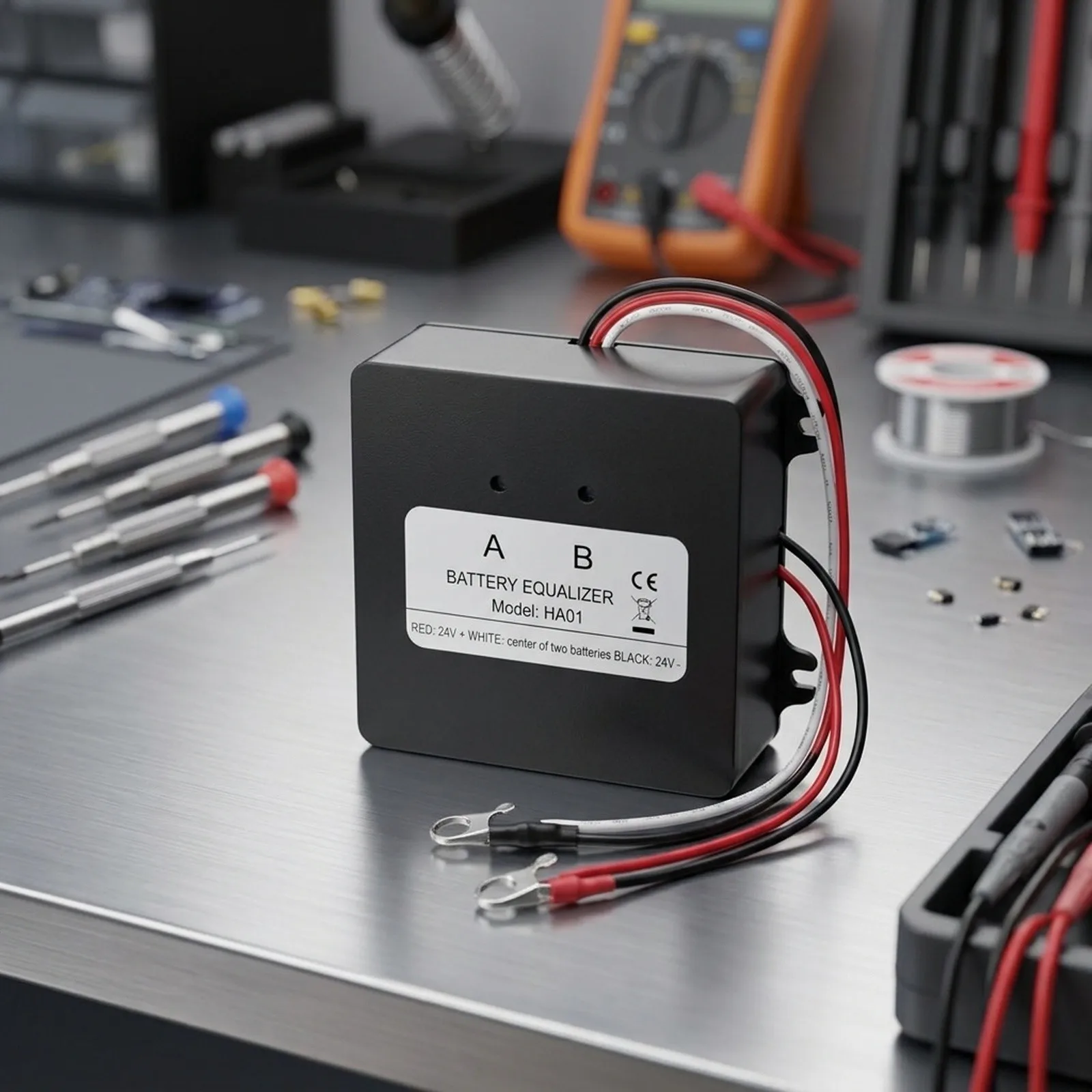 HA01 Battery for equalizer Module for Solar Systems with Built in Display for Voltage Monitoring Gel Flooding Batteries