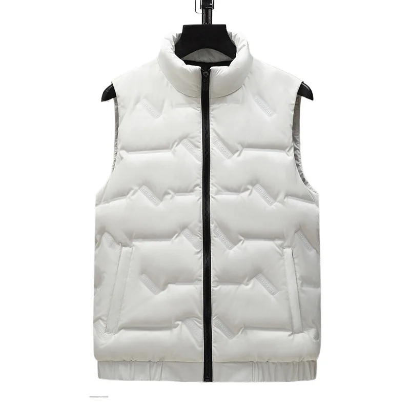 

2025 New Men's Down Vest Winter Trendy Casual White Duck Down Sleeveless Jacket for Men and Women