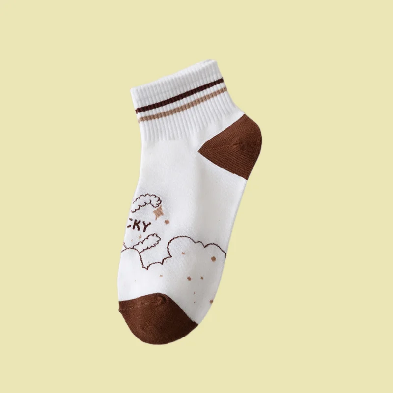 2024 neue Paar atmungsaktive Socken Sommer dünne süße japanische Low-Top-Baumwoll socken mittellange Socken Damen kurze Socken