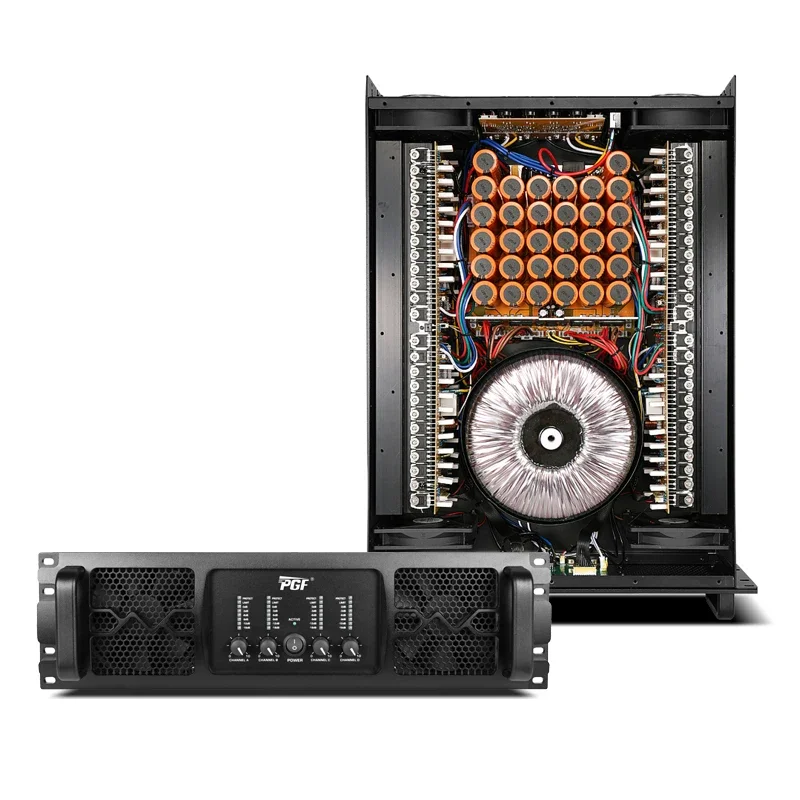 

New Design 1300W 3U 4 Channels Amplifiers Bass Speaker High Power Audio Outdoor Professional Amplifier