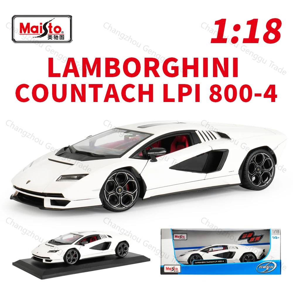 maisto-1-18ランボルギーニcountach-lpi-800-4スポーツカー静的ダイキャスト車両モデルカーのおもちゃ