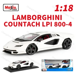 Maisto 1:18 lamborghini countach lpi 800-4 carro esportivo estático die cast veículos collectible modelo brinquedos do carro