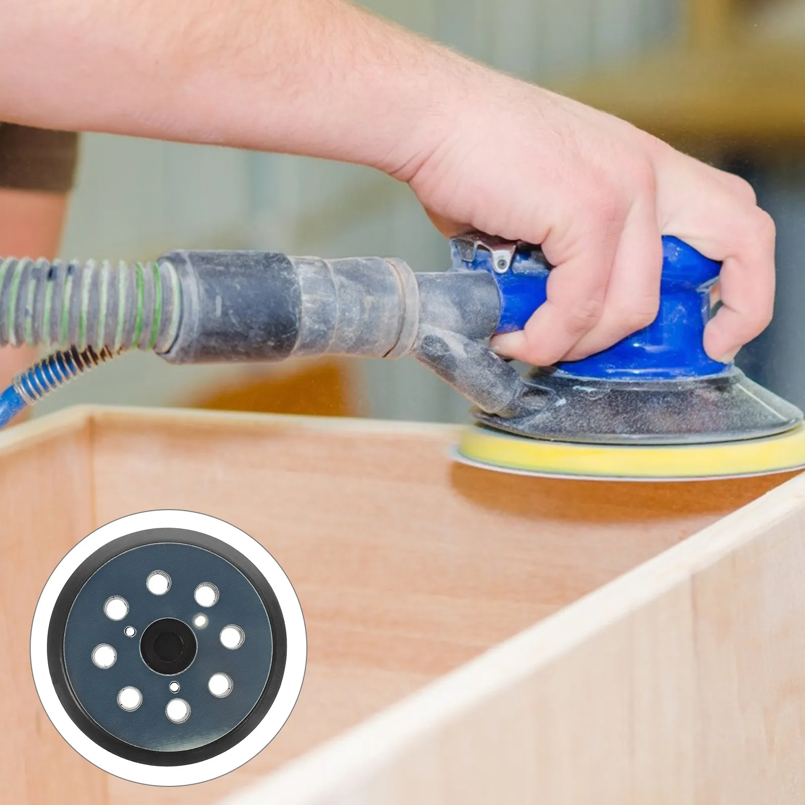 

Hook Loop Sanding Disc 8 Hole Heavy Duty Sander Replacement Pad Excellent Workmanship Smooth Finishing Surface Car Polishing