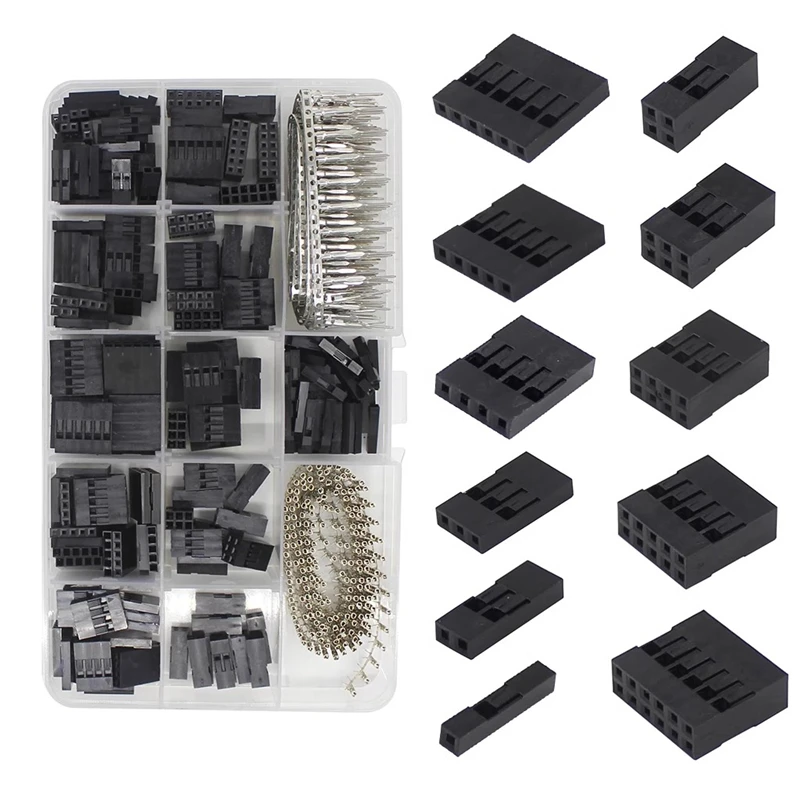 

620PCS XH2.54MM Dupont wire jumper interface connector plastic shell connector shell with terminals