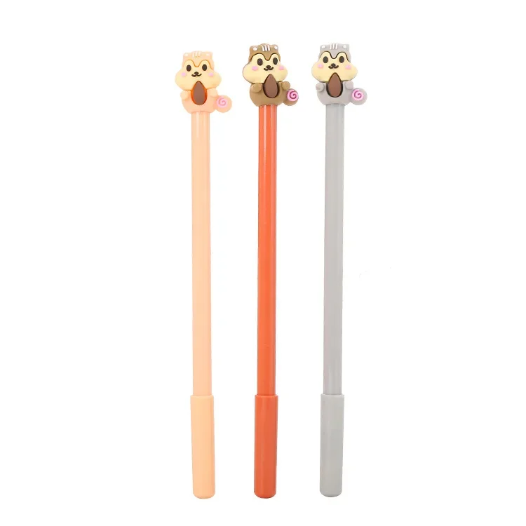 36Pcs Wholesale creative cartoon squirrel gender-neutral pen, cute learning stationery, school supplies