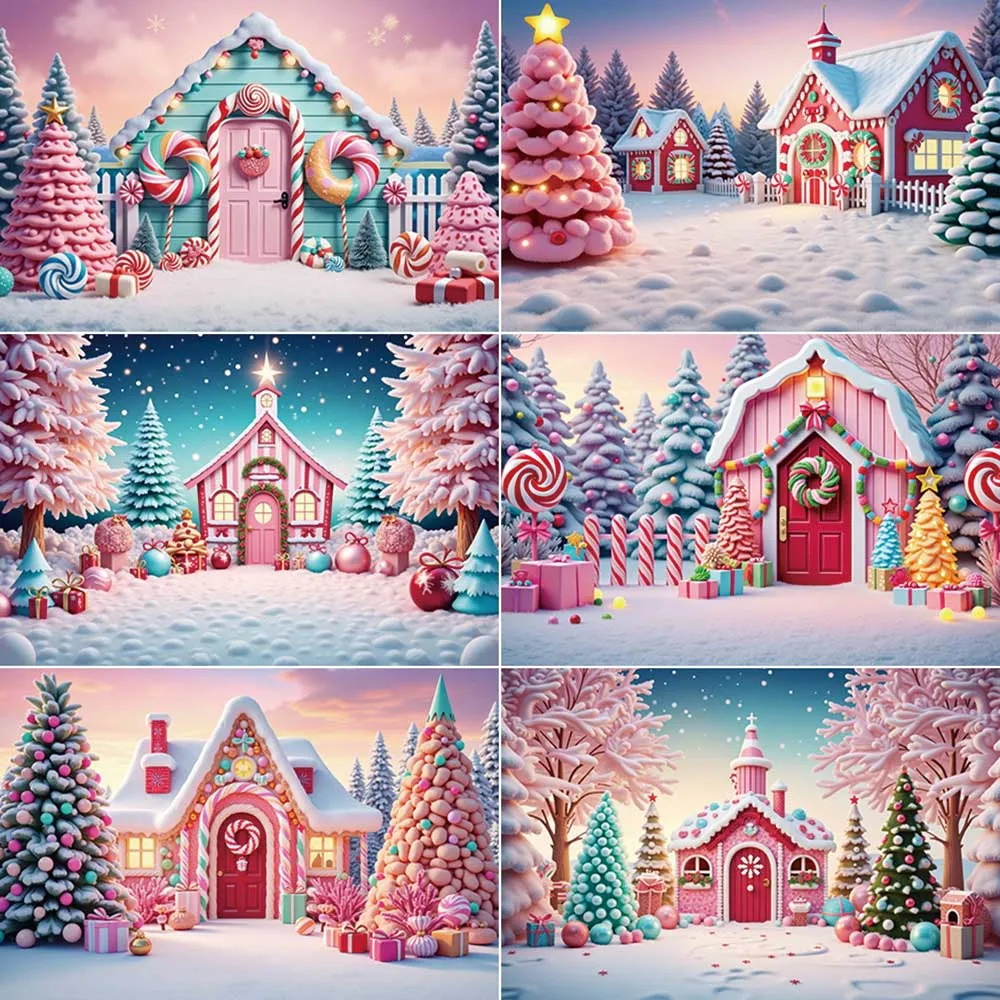 

MOON.QG Christmas Scenery Backdrop Photography Window Xmas Tree New Year Photozone Background Children Studio Photocall Supplies