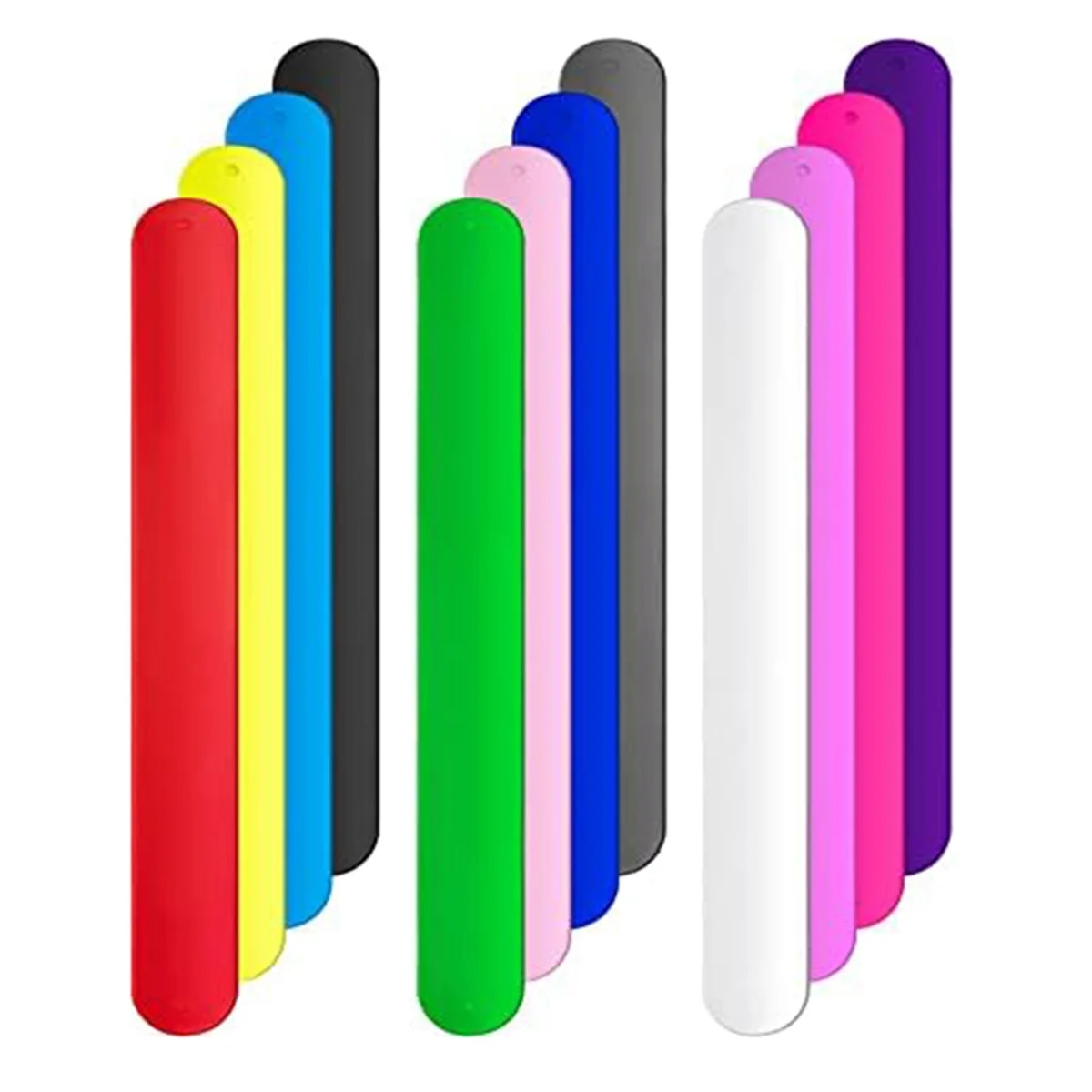 12Pcs Silicone Flip Wrapping Paper Holder Poster Holder Paper Roll Holder Stabilizer Slap Bands for Storage Organization