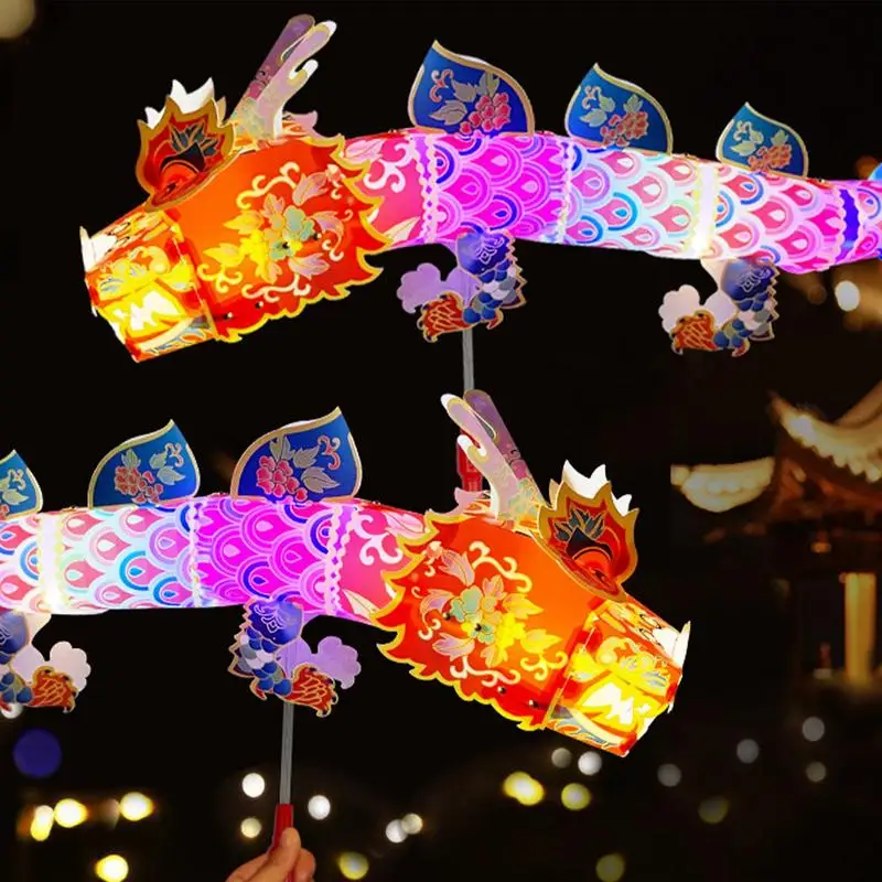 Lunar New Year Decorations Handmade DIY Lunar New Year Lantern Ornaments Decorative Dragon Ornament For Luck And Success For New