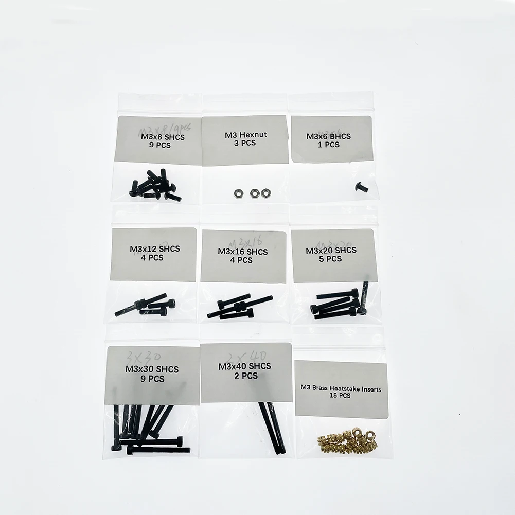 Afterburner DIY Project Fasteners Screws Nuts Full Kit Upgrade Screws and Nuts Kit for Voron 3D Printer parts