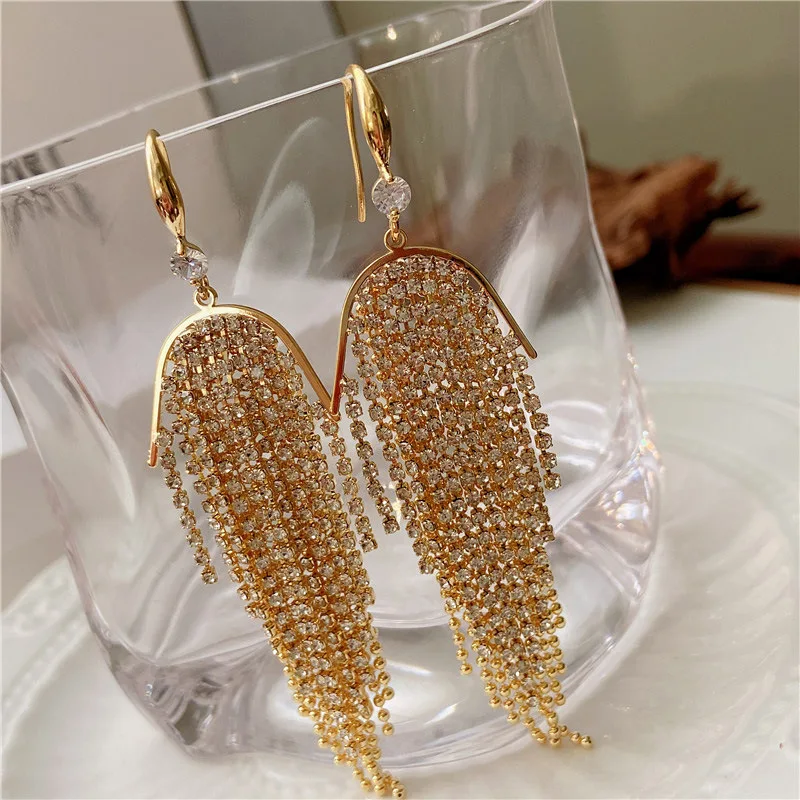 Long Tassel Drop Ea… - image