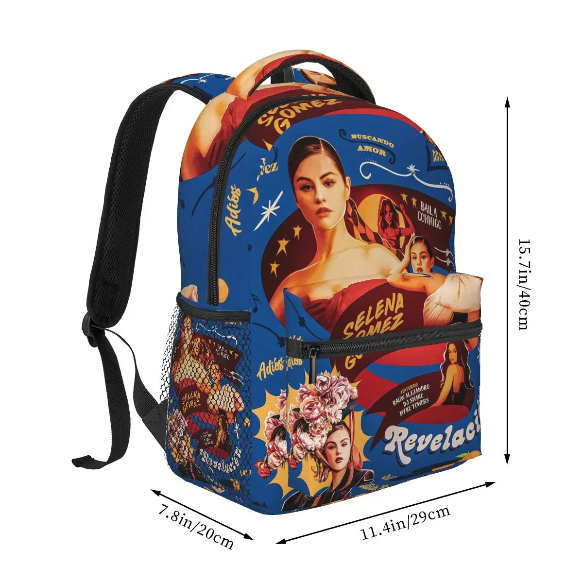 Selena Gomez Red Photo Backpacks Boys Girls Bookbag Students School Bags Cartoon Kids Rucksack Shoulder Bag Large Capacity