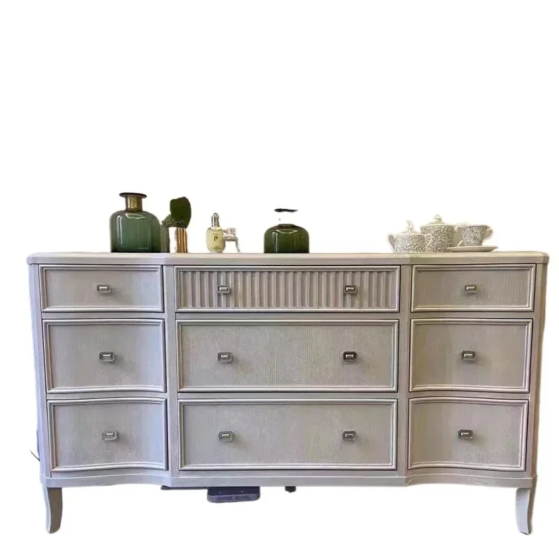 

American country Scala chest, American light luxury solid wood bedroom storage dressing cabinet TV cabinet