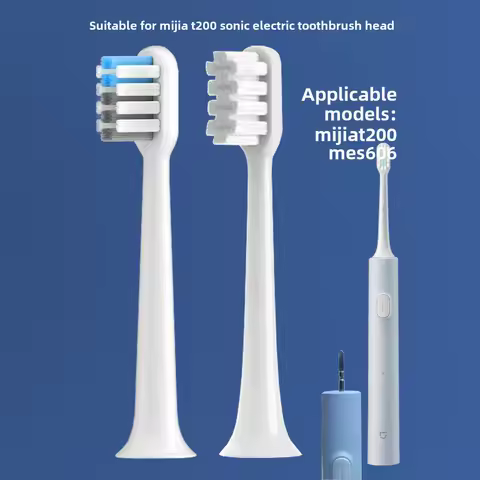 12PCS toothbrush heads suitable for Mijia T200 sonic electric toothbrush head T200 MES606 white sensitive head repalce soft