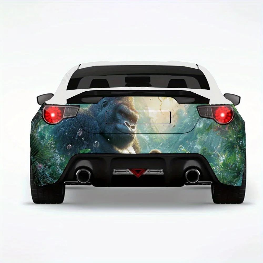 

Orangutans in Jungle - Vinyl Decal for Car Rear, Waterproof Self-Adhesive Vinyl Stickers for Vehicle Tail and Bumper, Decoration