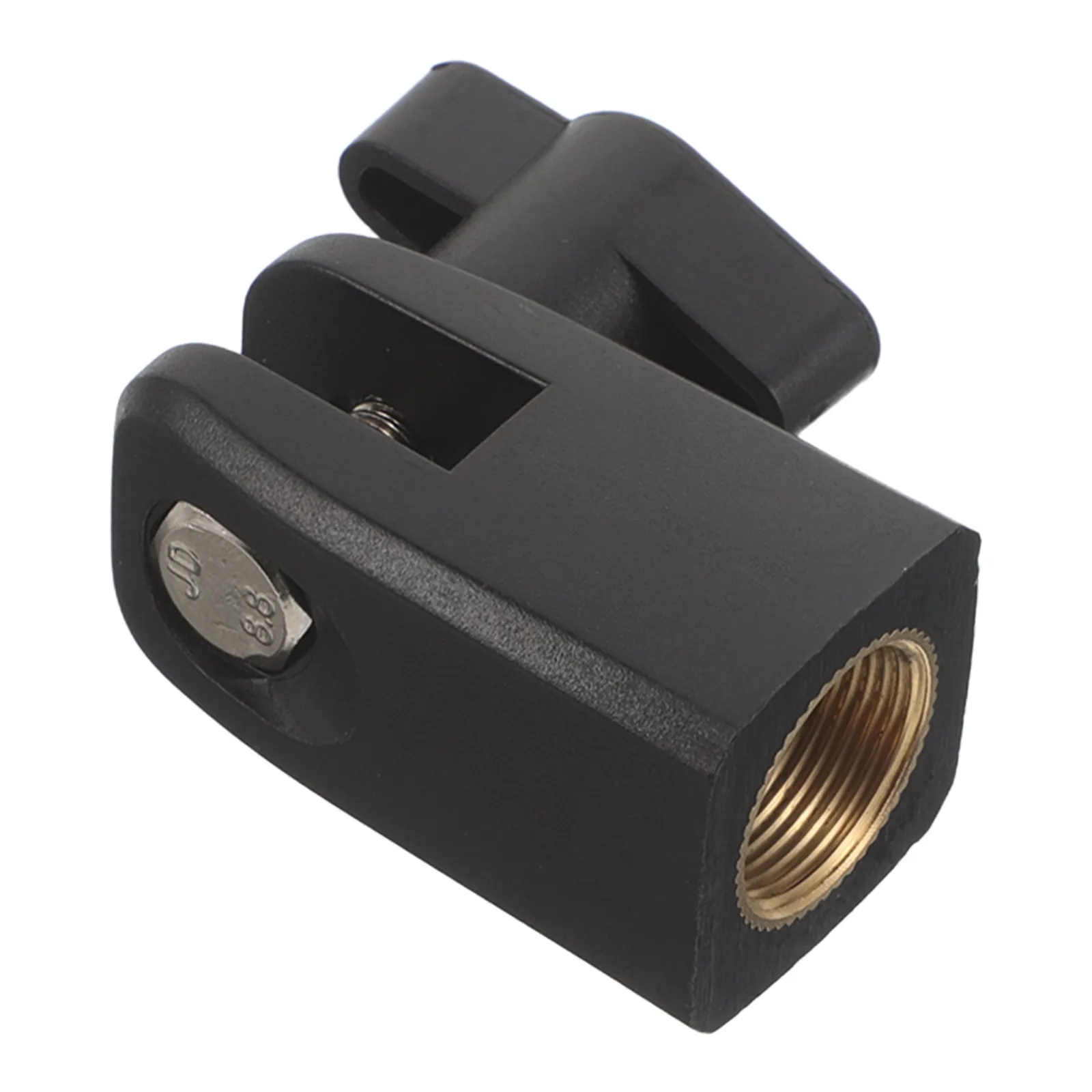 Mic Stand Shock Mount Adapter 58 Thread Metal Clamp Black Anti Vibration Microphone Mount for Recording Studio Mic Arm