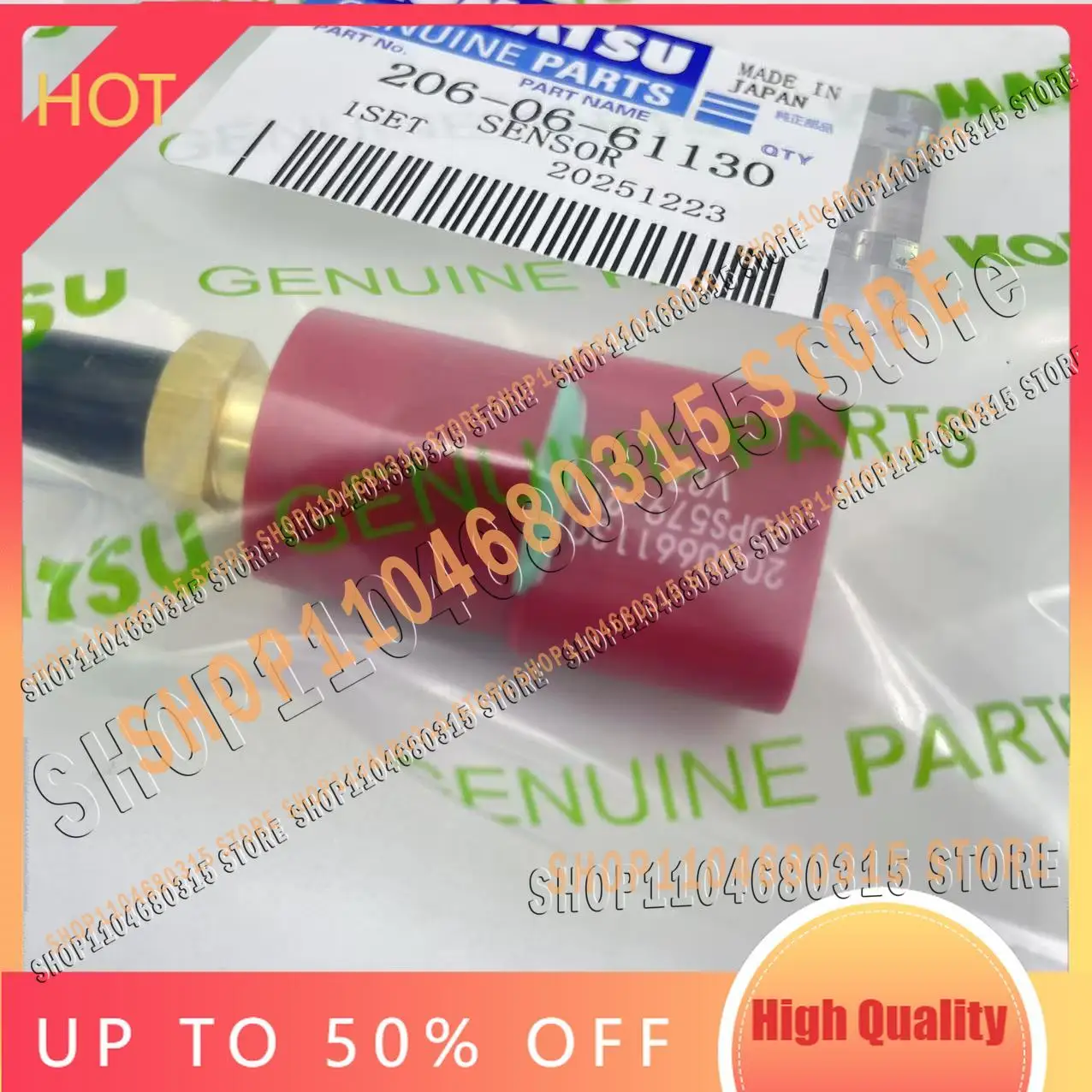 206-06-61130 20PS579-21 Komatsu New Excavator Pressure Switch Sensor PC120/200/220-7 Komatsu Digger Spare Pressure Sensor 206