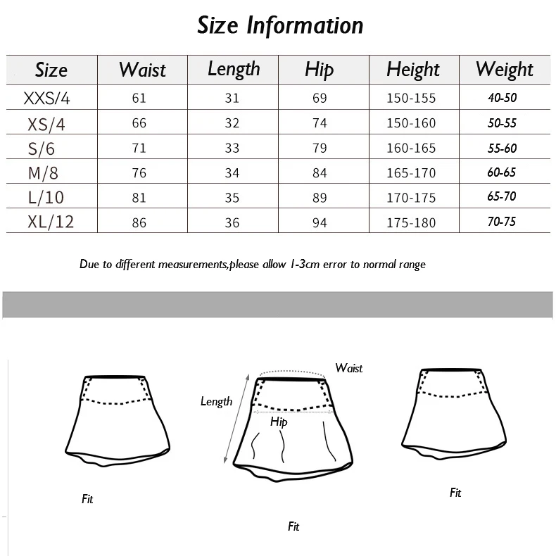 2 in 1 Athletic Tennis Skort Women High Waist Anti-Exposure Yoga Skirt Exercise Training Fitness Mini Skirt with Phone Pocket