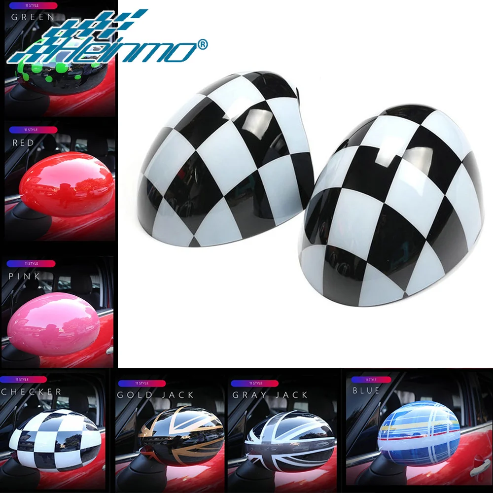 2pcs For Mini Cooper F54 F55 F56 F57 F60 Before July 2019 Car Outside Rear View Mirror Covers Stickers Car Accessories
