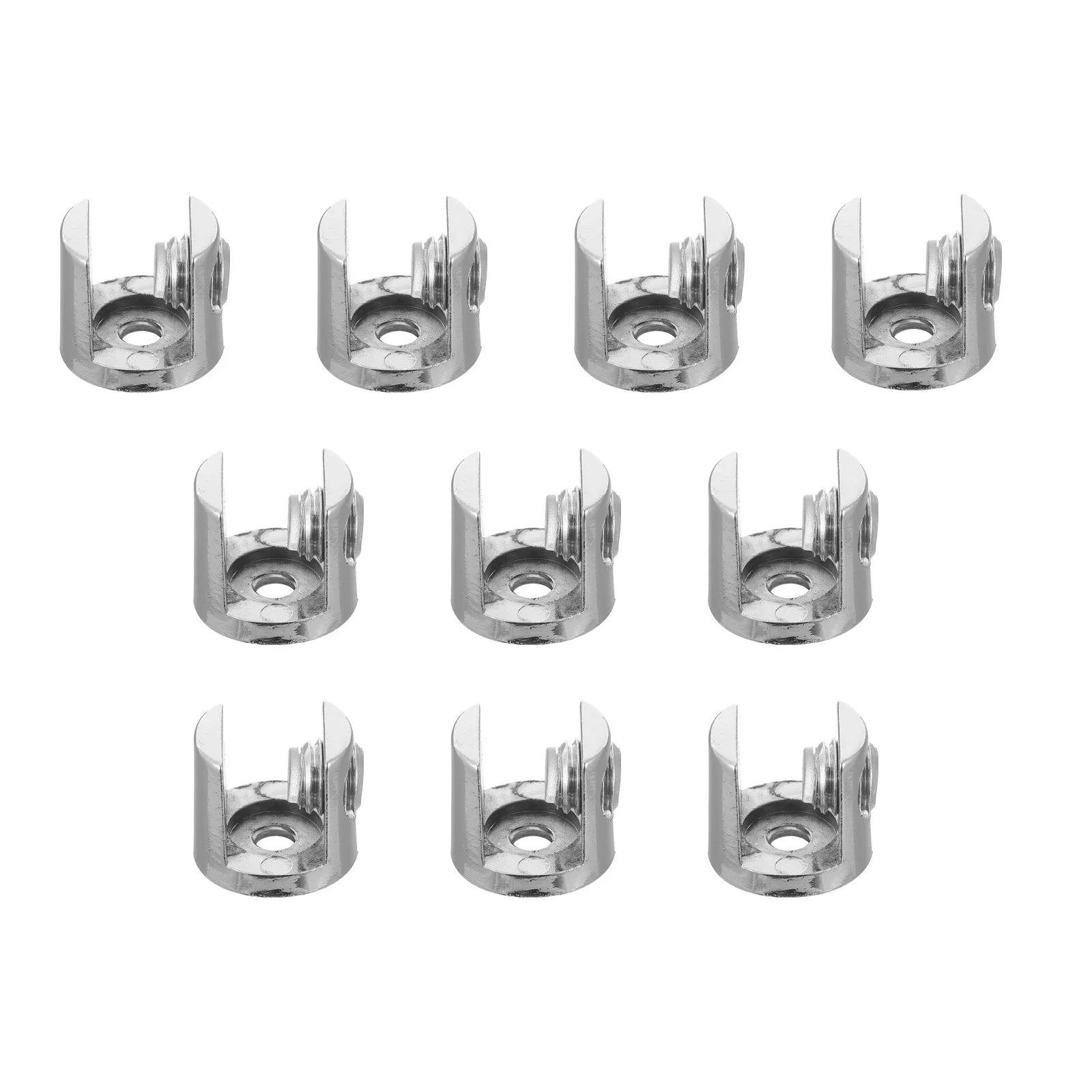 

10 pcs Glass Clips Zinc Alloy Mount Clamp Adjustable For Thick Glass Heavy Duty Mirror Clip Wall Mount Bathroom Hardware Bracket
