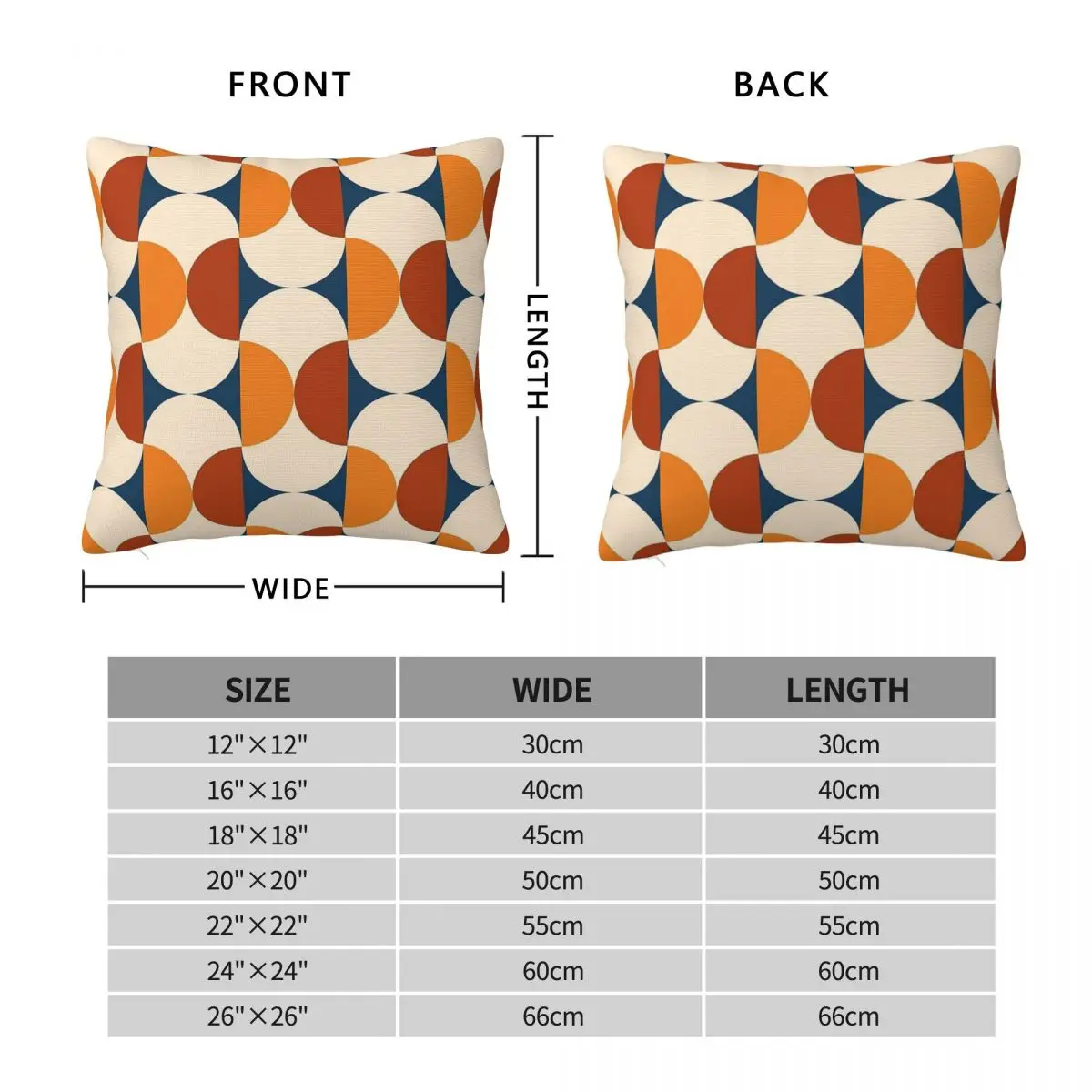 Retro 60s Beans Capsules Pillowcase Polyester Linen Velvet Printed Zip Decor Throw Pillow Case Home Cushion Cover