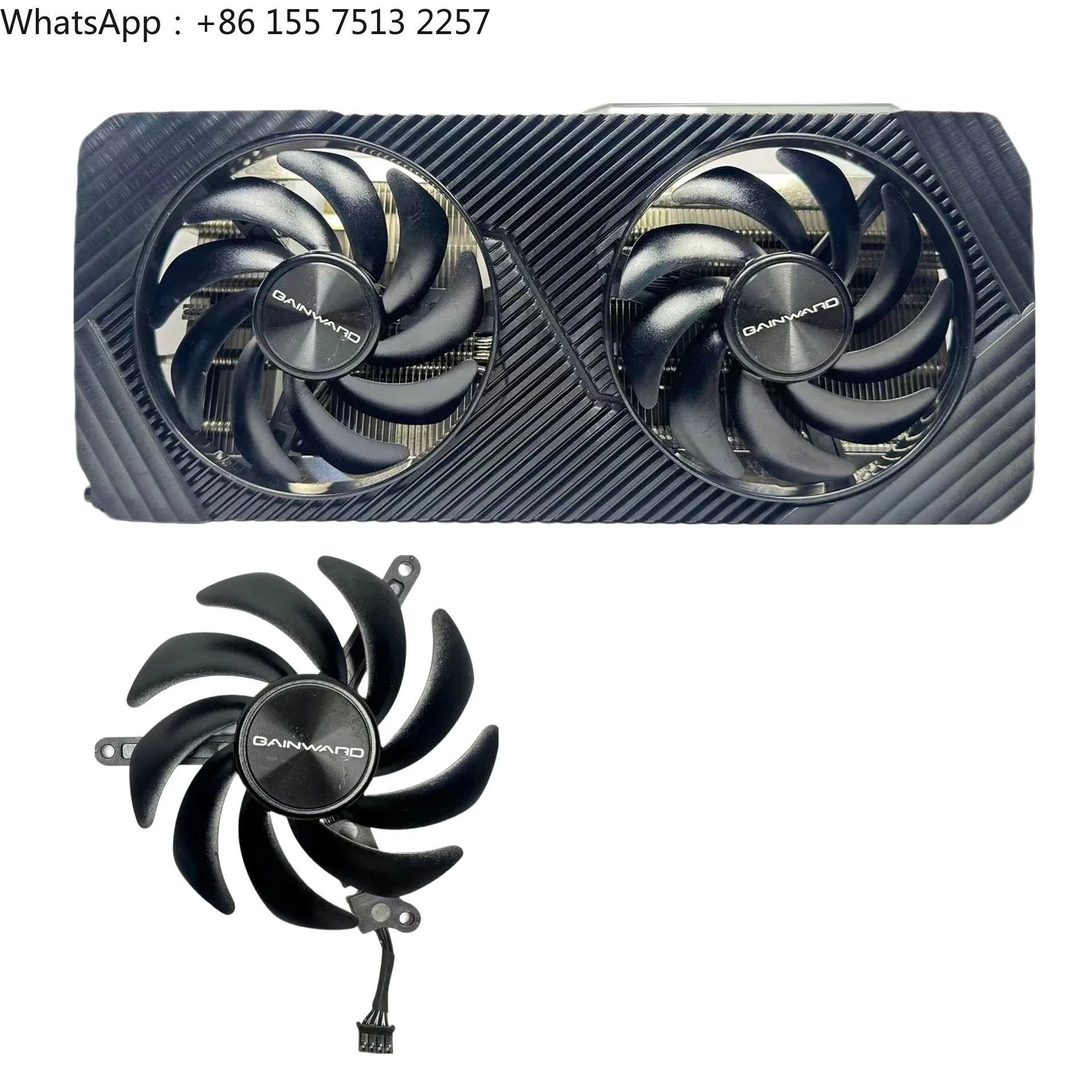 Suitable for GAINWARD Gengsheng RTX 4070s dual fan, silent fan, graphics card shell, graphics card cooling
