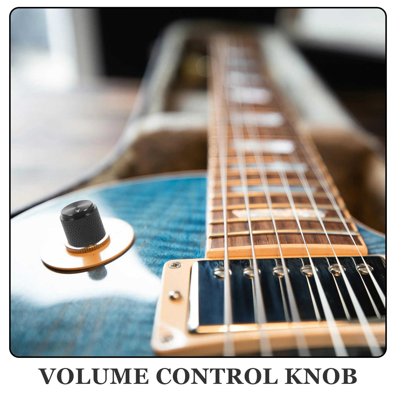 

Non-Slip Knob Guitar Control Knobs Volume Amplifier Replacement Potentiometer Caps Aluminum Alloy Electric Parts