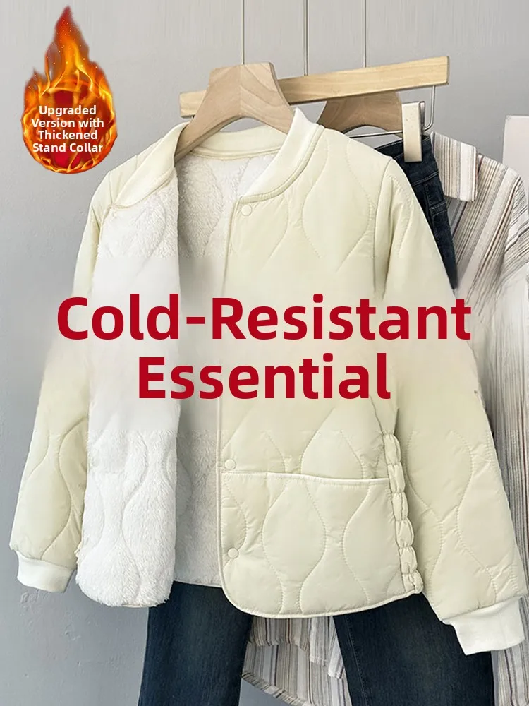 

Женская утепленная хлопковая куртка с воротником-стойкой, с внутренней подкладкой из полиэфирного волокна, прочная, морозостойкая, на подкладке, с длинными рукавами