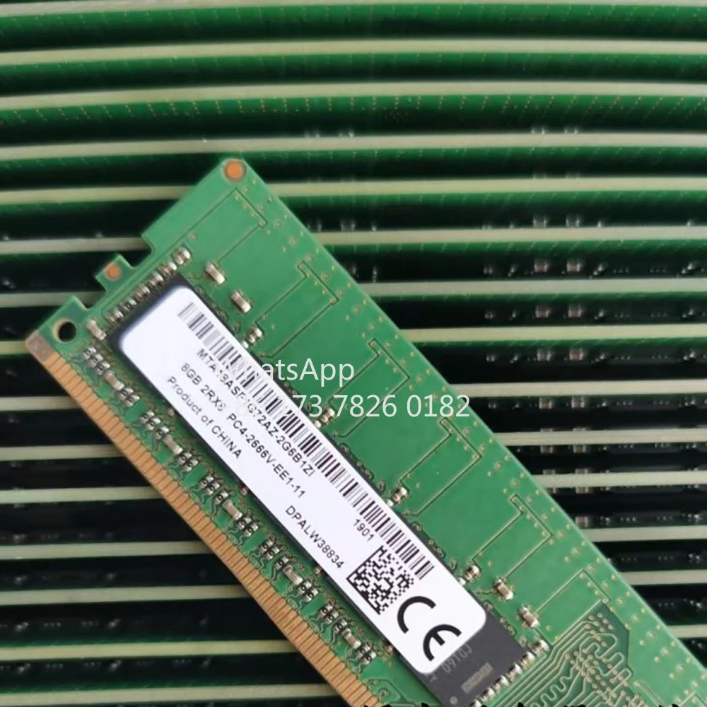

Для серверной памяти MT 8 ГБ 8G 1RX8 DDR4 2666 PC4-2666V-E MTA9ASF1G72AZ-2G6