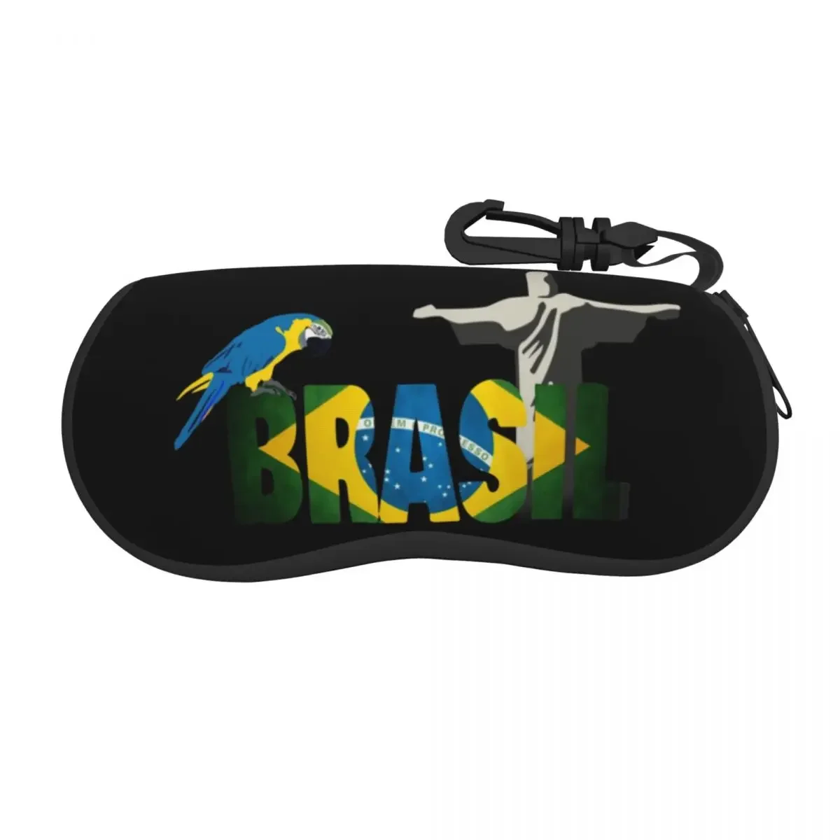 

Flag Of Brazil Shell Eyeglasses Case Men Women Cool Glasses Case Sunglasses Box Pouch