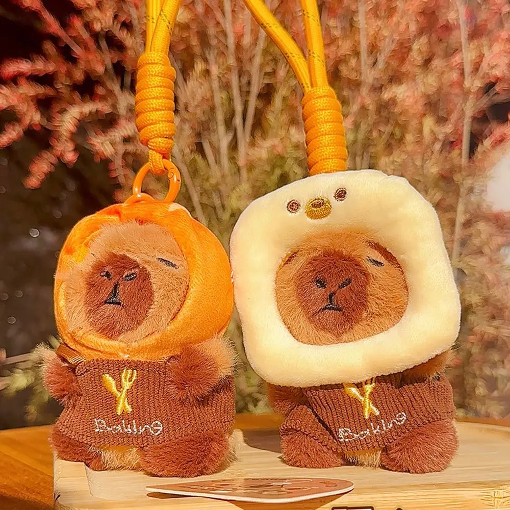 

Capibara Anime Fluffty Toy Bread Capybara Capybara Plush Pendant Cartoon Animal Doll Car Key Ring Cute Plush Bag Decor Kids Gift