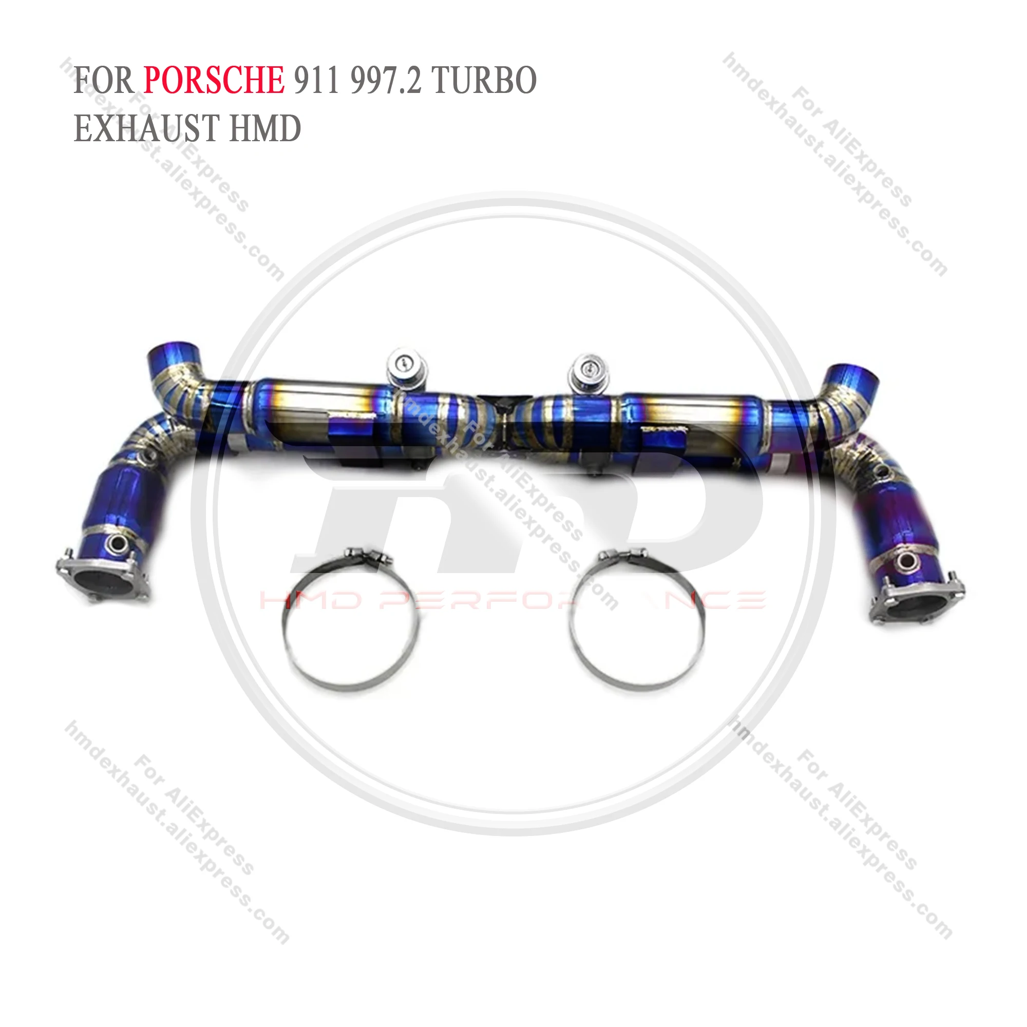 

HMD Titanium Exhaust System Performance Catback for Porsche 911 997.2 Turbo 3.8T Muffler With Valve