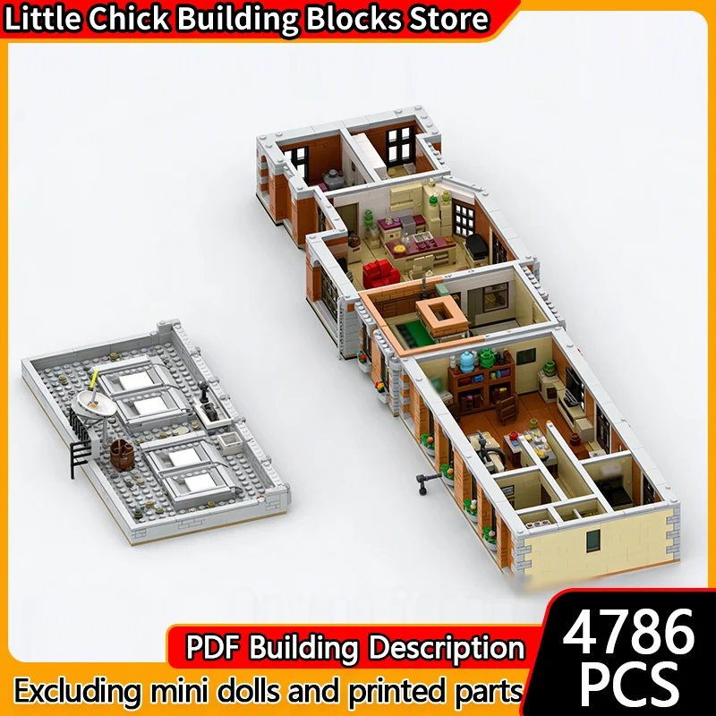 

City Street View Model MOC Building Bricks Popular TV Drama Scene Modular Technology Children Holiday Gifts Assemble Toys Suit