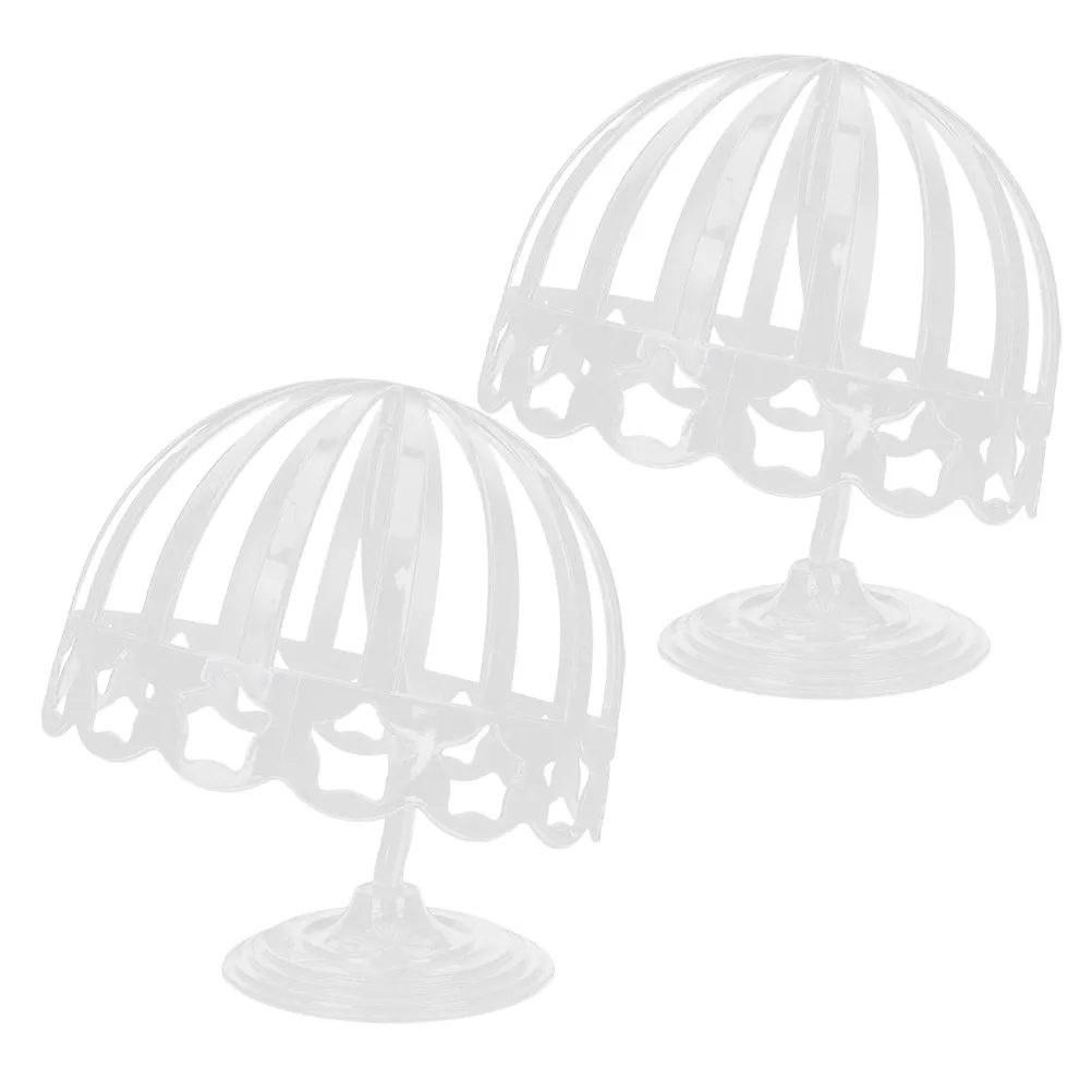 

2 шт. эластичные пластиковые держатели-подставки для головных уборов (шляп, кепок) для демонстрации в розничных магазинах детских товаров, белые