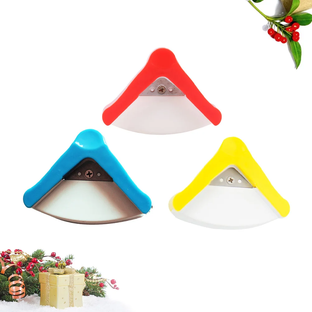 

3pcs Corner Rounder Punch Handheld Paper Tool For Photos Business Cards Diy Craft Ideal Gift Practical Design