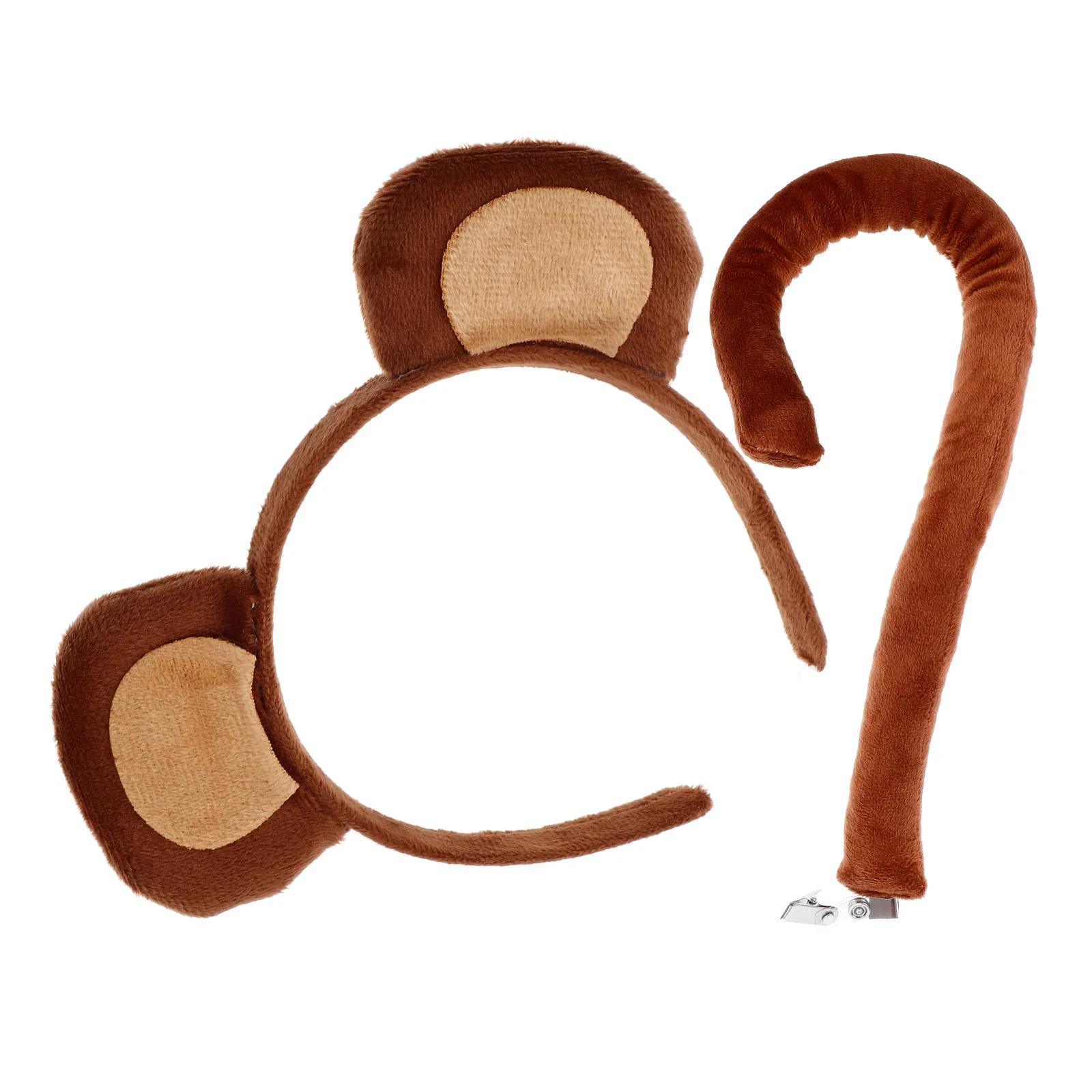 

Monkey Headb Set Costume Ears Tail Hair Accessories Kids Toddler Fabric Baby Jungle Party Favor Halloween Fancy Dress Role Play