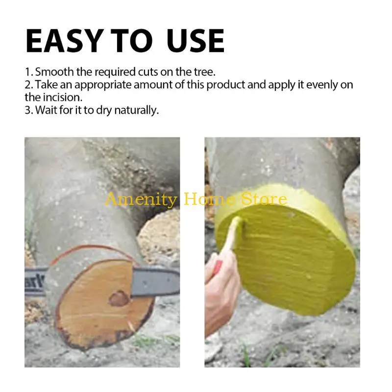 

F26C Pruning Cutting Pastes Tree Pruning Sealer Tree Wound Dressing with Brush Waterproof Plant Healing Sealant Quick Recovery