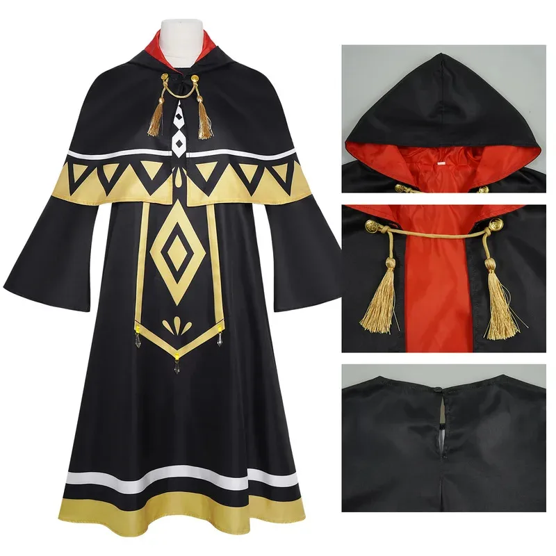 

AIAI 2025Monica Everett аниме бесшумная ведьма Моника косплей костюм плащ платье парик униформа Хэллоуин вечерние ролевые игры Carn