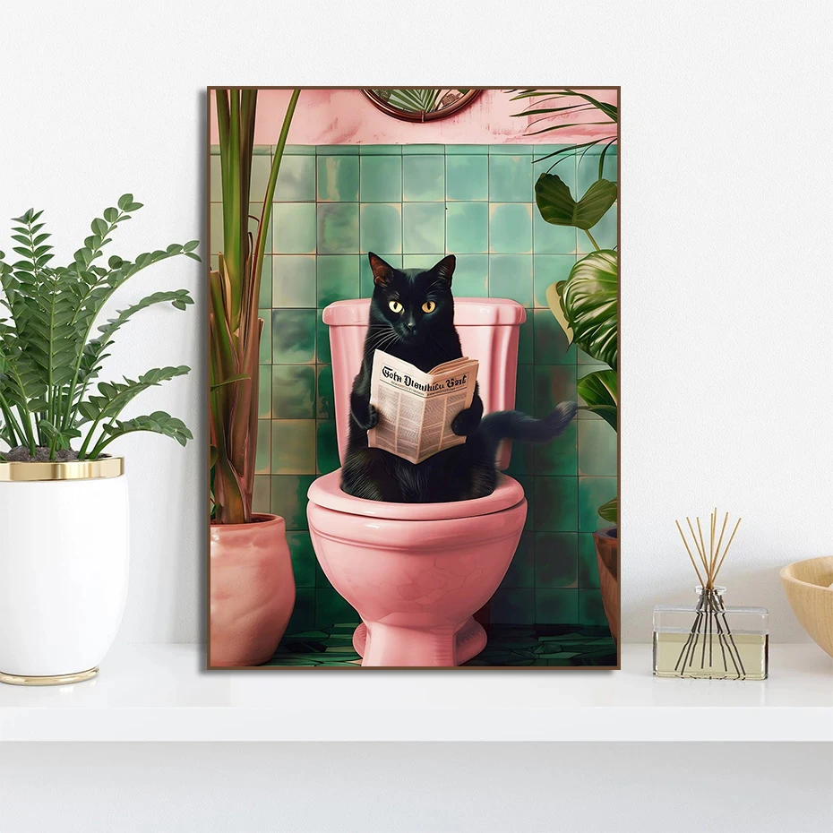 Grappige Wc Dieren Zwarte Kat - Photography Duck recensie en prijs