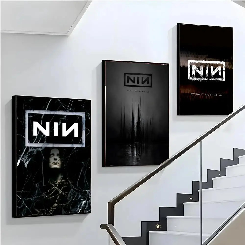 N-Nine Inch N-Nails Poster HD Poster Wall Art for Bedroom Living Room Office Bar Home Decor Aesthetic Print