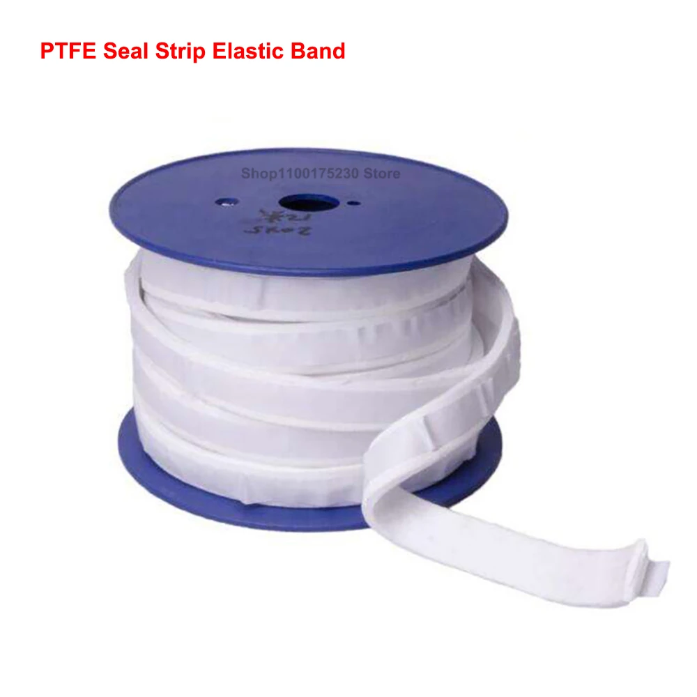 

1Meter PTFE Seal Strip Tetrafluoro Elastic Band Self-adhesive Expanded Foamed Strip Sealing Gasket Thickness 2/3/4/5mm