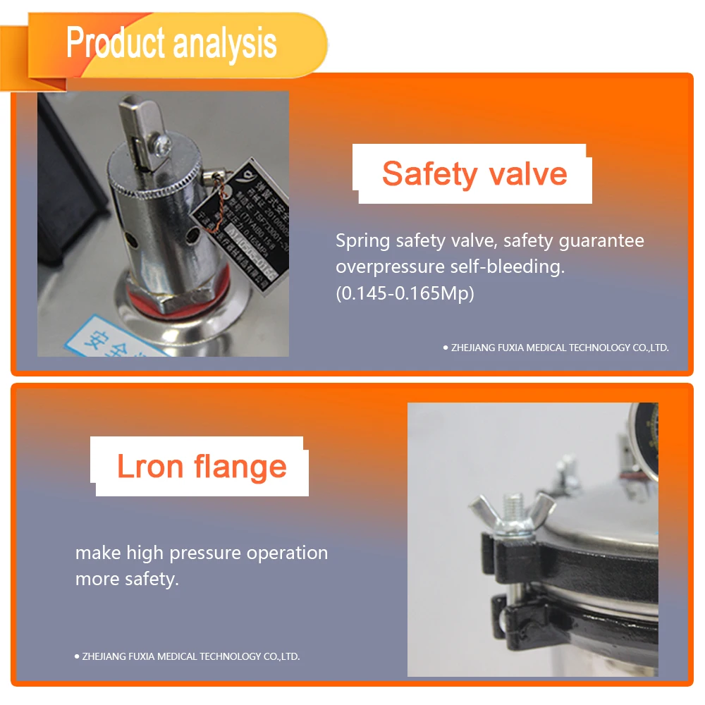18L digital LCD display  portable autoclave XFS-280CB