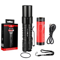 Rechargeable Pocket LED Flashlight 1000 Lumens Tactical Mini Torch with 14500 Battery-Klarus XT1A
