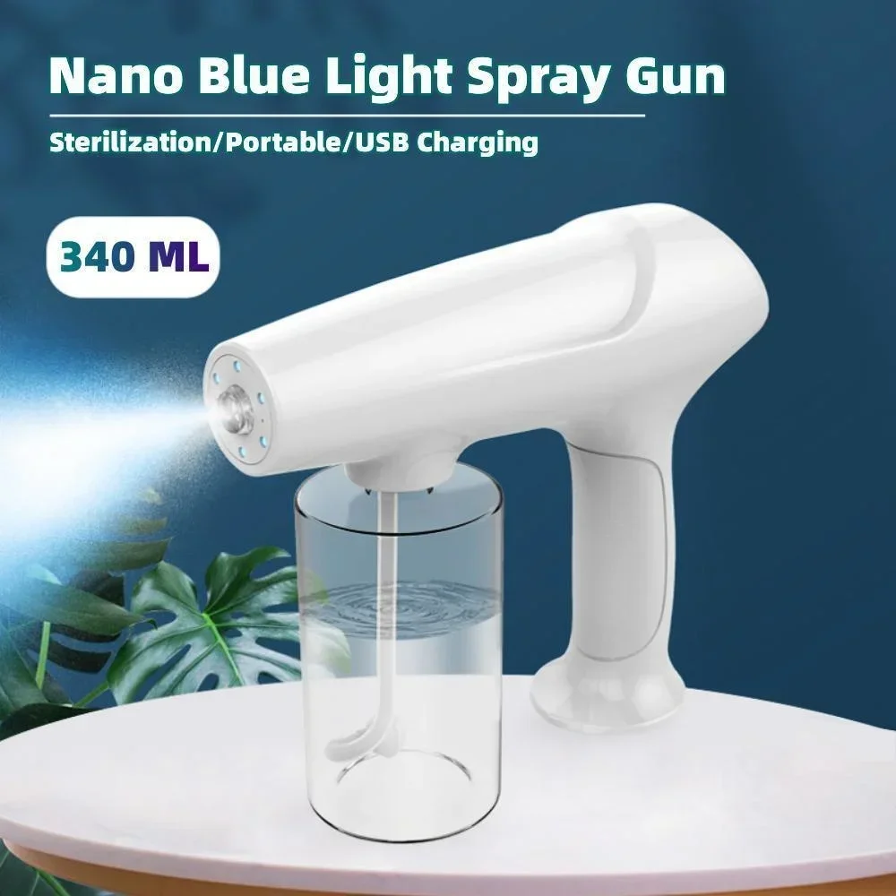 F8 340ML Wireless Hairdressing Spray Gun Rechargeable Nano Atomizing Gun Home Car Disinfection Sprayer USB Charging Spraying Gun