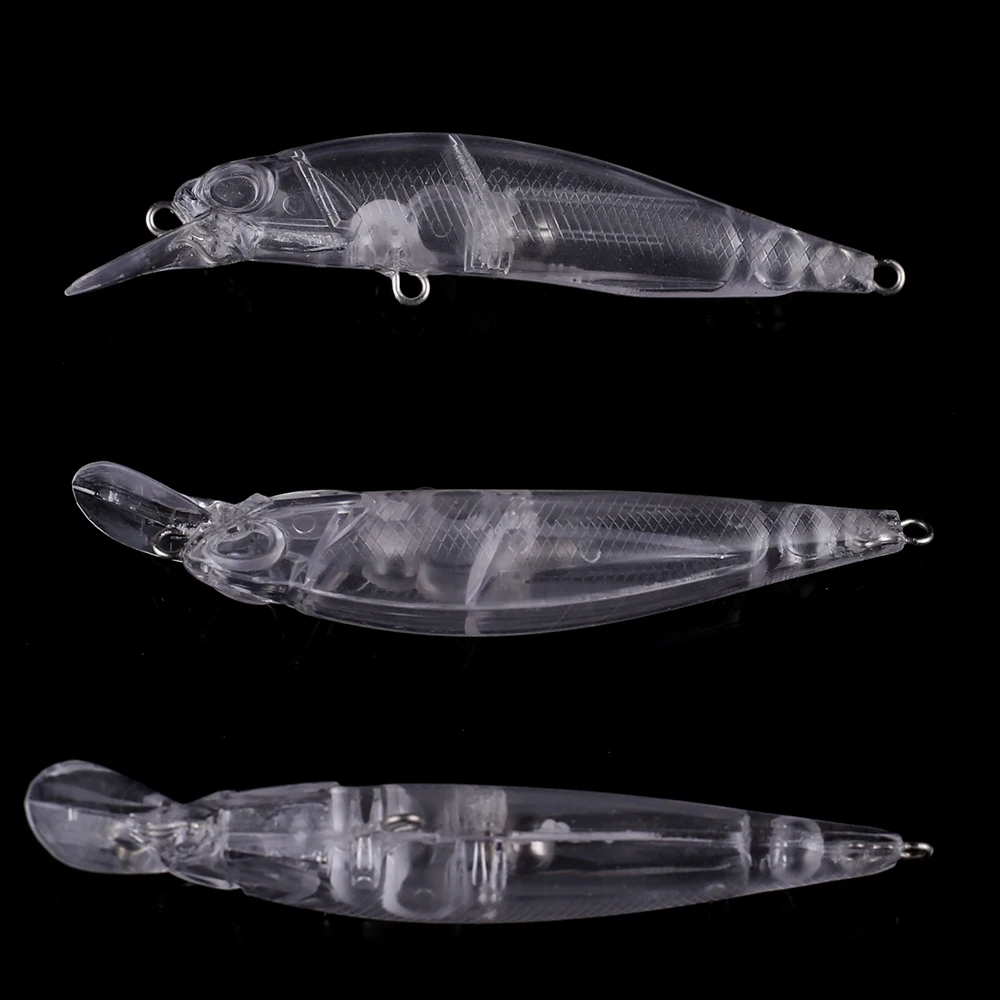 Magnisher Unpainted Minnow Hard Baits 7.5cm/9cm 2 Sizes Fishing Lures Blanks DIY Artificial Bait Wobble Tackle