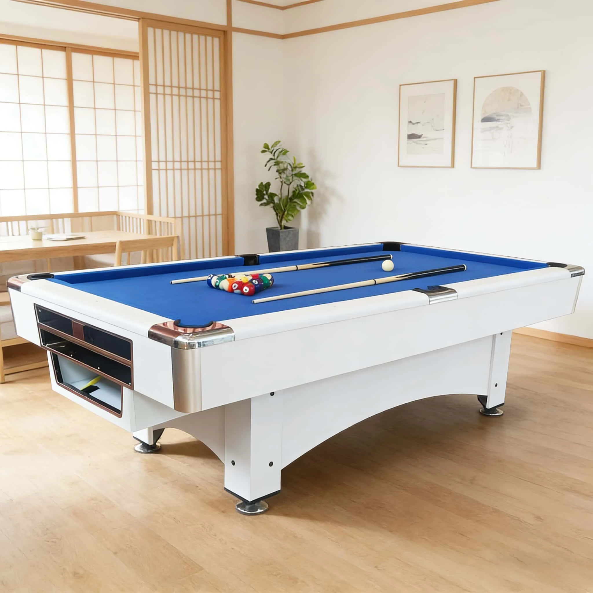 9FT Auto-ball Pool Table for Club  Indoor Big Size 2.7m Pool Game Table