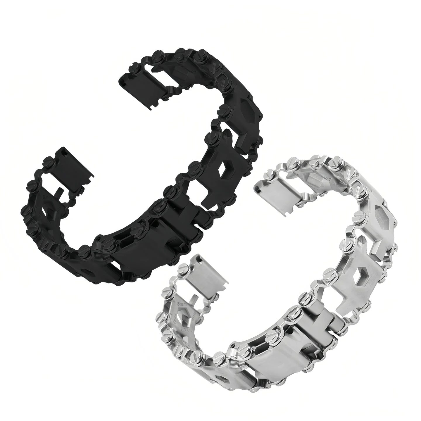 

22mm 304L Stainless Steel Watch Strap For Tissot Casio Seiko Citizen Waterproof Sweatproof Black Folding Buckle Replacement