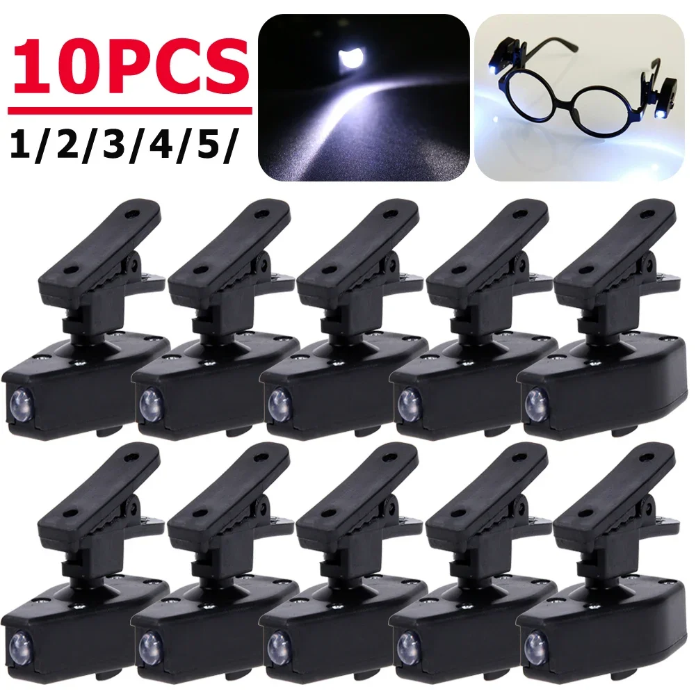 

Mini Flexible Book Lights Flashlight Universal Portable Glasses Reading Lamp Clip Lantern Adjustable Eyeglasses Clip Lights